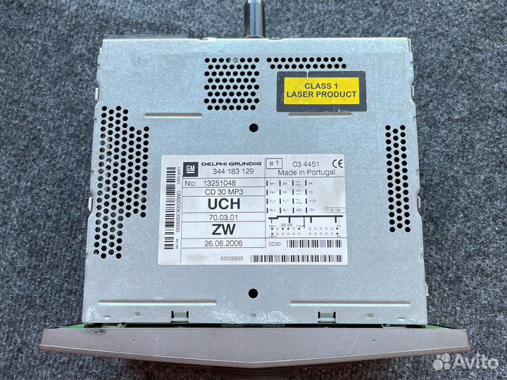 Магнитолла на opel