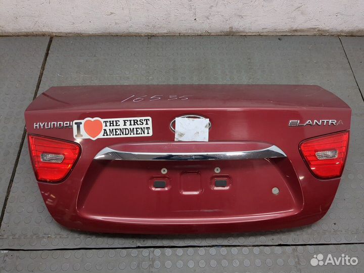 Подсветка номера Hyundai Elantra, 2010