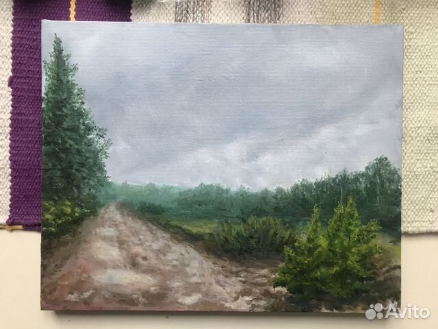 Картина маслом «Дорога»