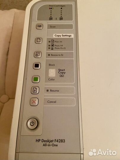 Принтер сканер копир струйный HP Deskjet F4283, цв