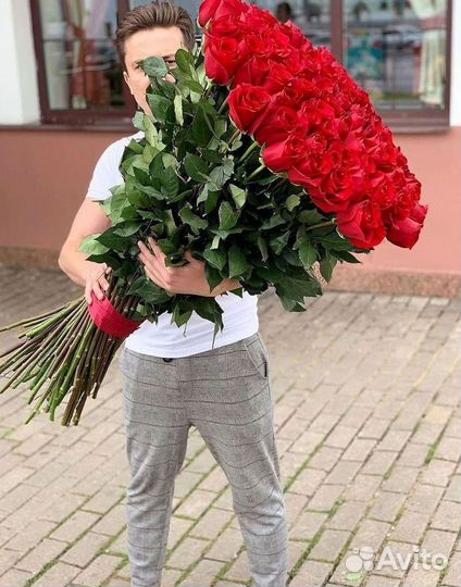 101 Роза Цветы Букеты 51 25 Роз Доставка