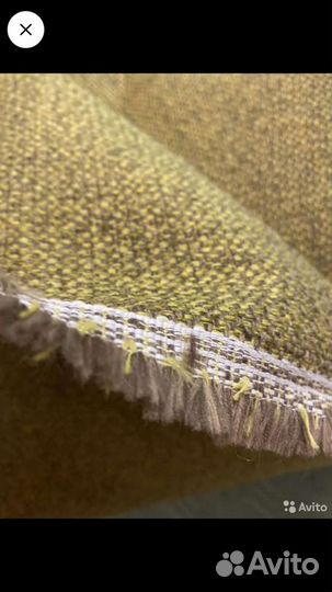 Кусок замши и отрез мебельной ткани