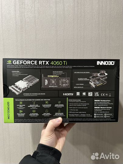 Rtx 4060 ti гарантия + доставка