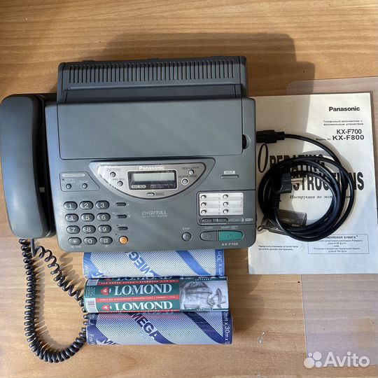 Телефон/Факс panasonic + термобумага