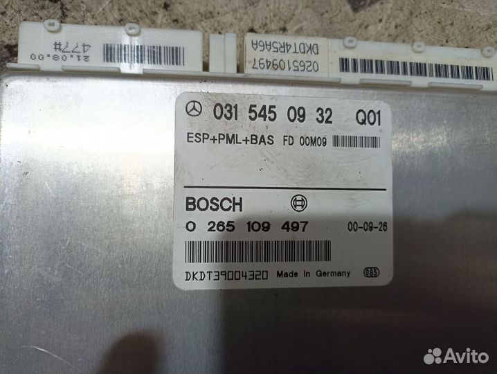 Блок управления ABS Mercedes W220 M113 V-5.0