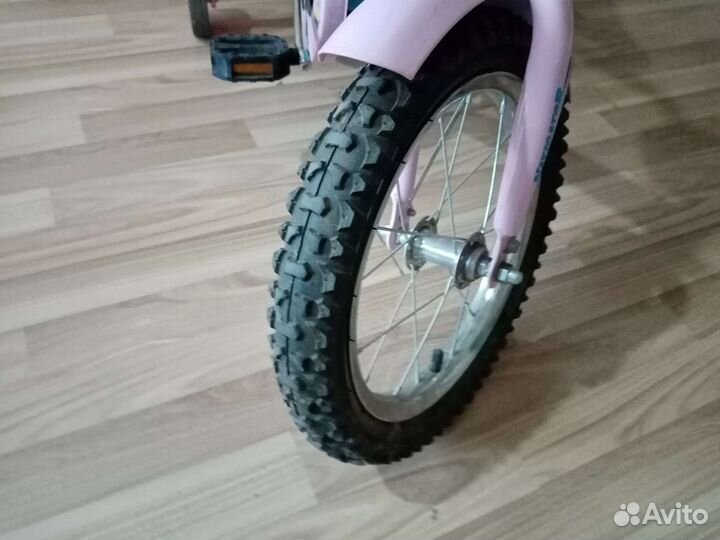 Детский велосипед для девочки со съёмным колесами