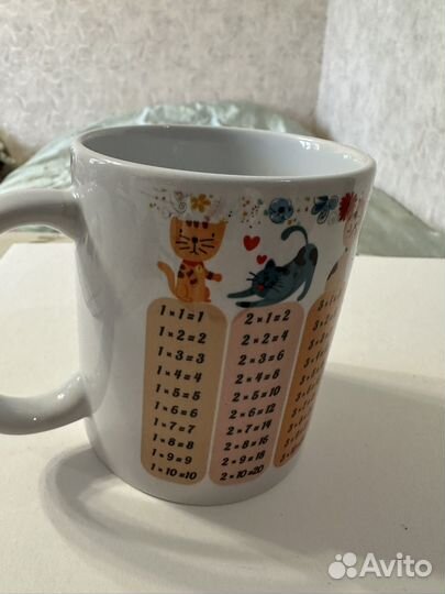 Кружка с таблицей умножения