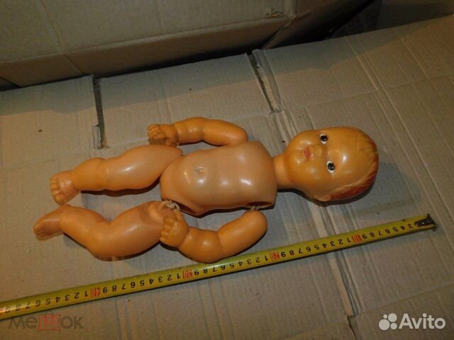 Большая старинная кукла пупс,период СССР