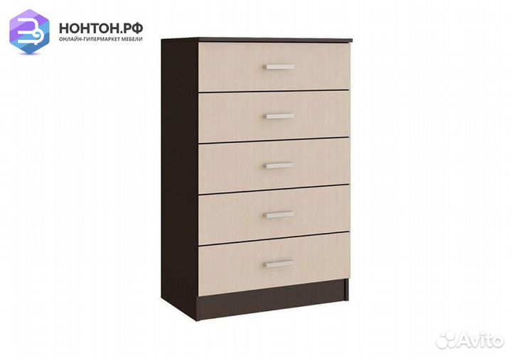 Комод Мальта дуб беленый / венге