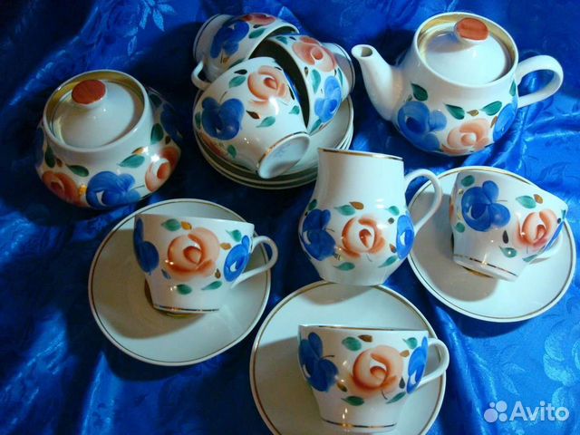 Чайный сервиз ссср цена и фото Чайный сервиз СССР барановка купить в Курске Товары для дома и дачи Авито