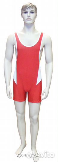 Трико борцовское Ronin F100B красно-белый дизайн