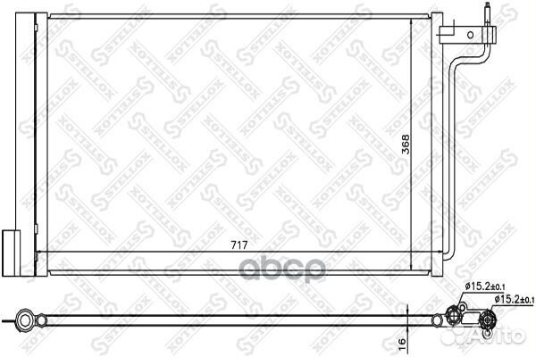 10-45739-SX радиатор кондиционера Ford Focus C