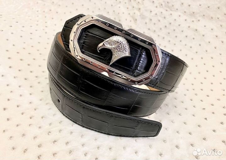 Ремень мужской натуральная кожа крокодила
