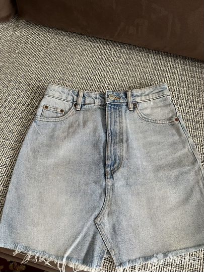 Мини-юбка zara джинсовая xs