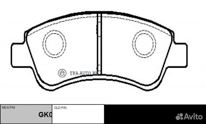 CTR GK0889 Колодки тормозные дисковые передние