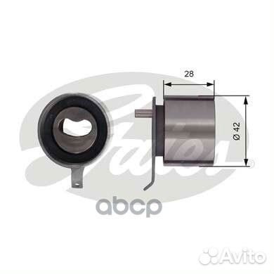 Ролик натяжной привода грм t41267 Gates