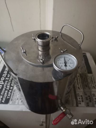 Перегонный cube 12литров, кламп 1,5