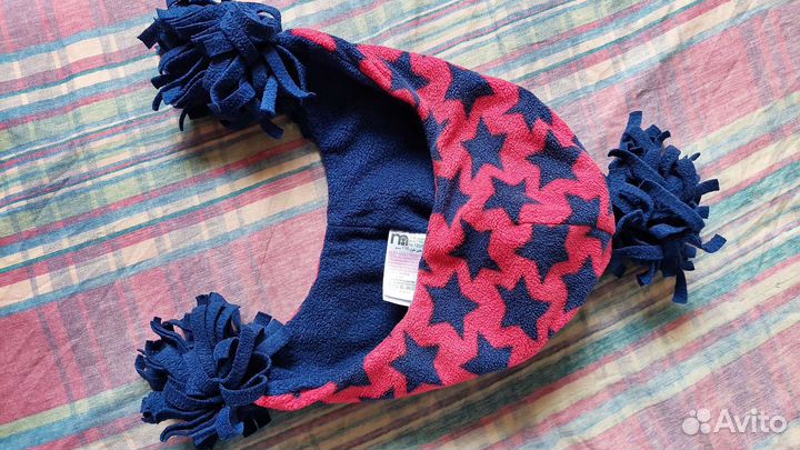 Шапочка двойная с ушками