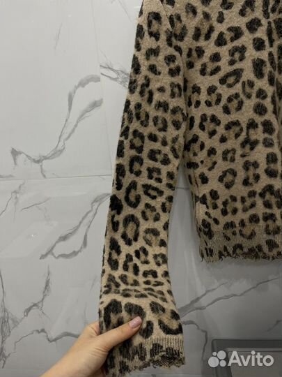 Итальянский свитер леопардовый