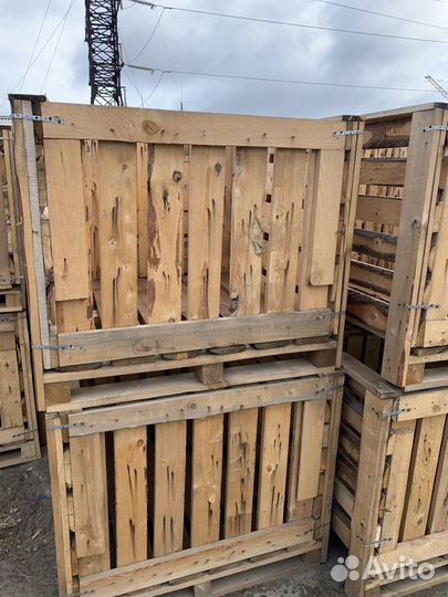 Контейнеры и ящики деревянные для овощей