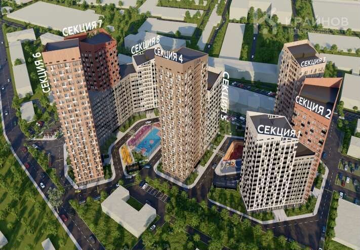Квартира-студия, 28,3 м², 6/25 эт.