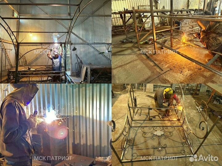 Мангал с печью под казан