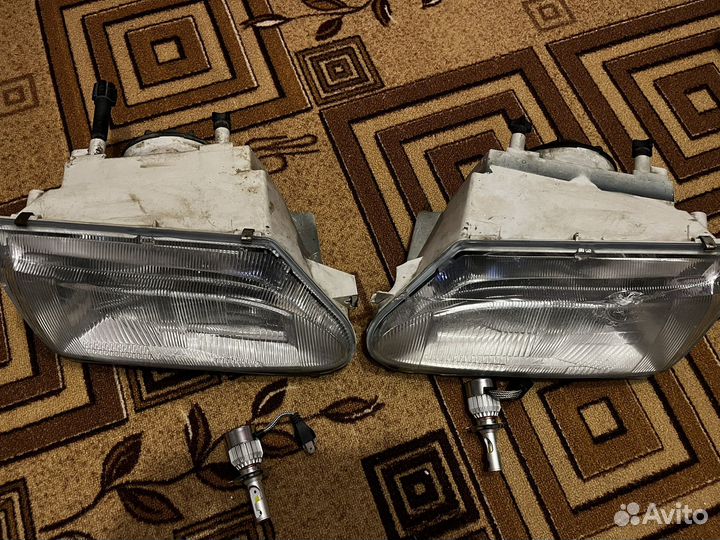 Фары ваз 2114 bosch + LED лампы c6