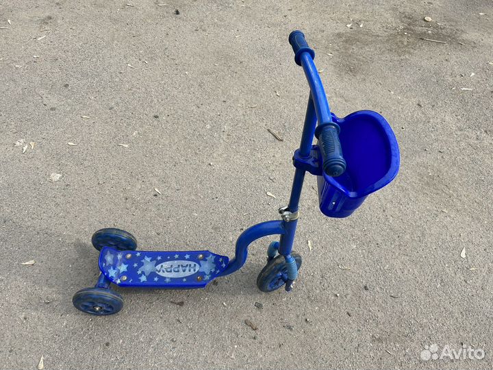 Самокат детский трехколесный бу