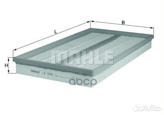 Фильтр воздушный LX1573 Mahle/Knecht