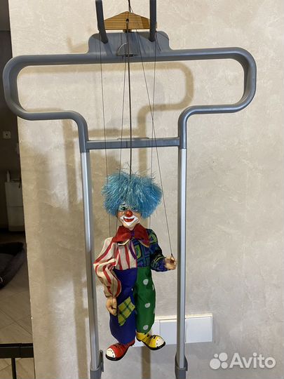 Кукла клоун марионетка Чехия