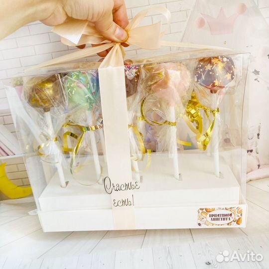 Сладкий подарок. Кейкпопсы. Пирожные на палочке