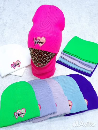 Шапка и снуд на девочку