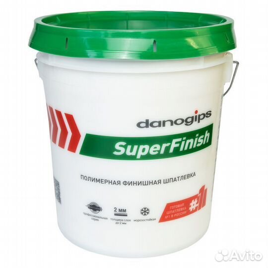 Шпатлевка финишная Danogips SuperFinish 28 кг