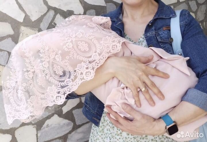 Конверт на выписку для девочки весна-лето