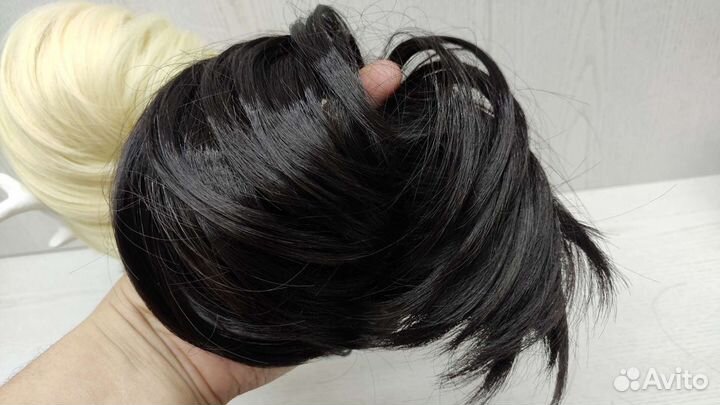 Шиньон резинка, Резинка с волосами, новая