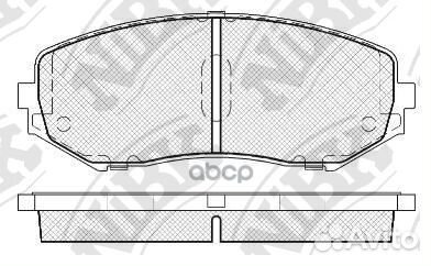 Колодки тормозные дисковые перед PN9802 NiBK