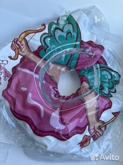 Круг надувной на шею для купания новорождённых