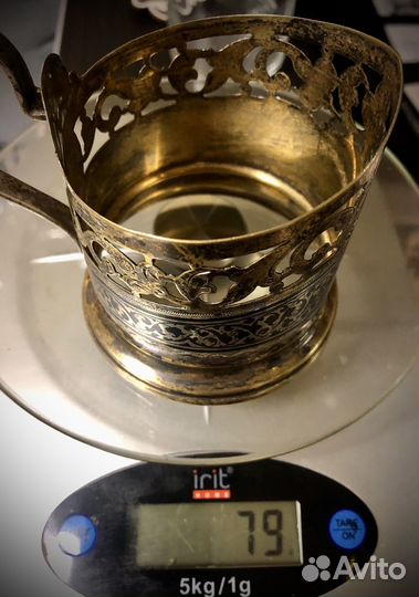 Подстаканники СССР серебро 875 пр золочение
