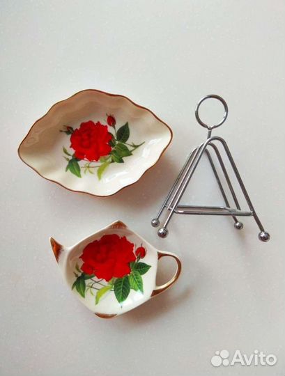 Чайный набор новый 3 предмета