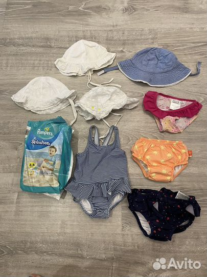 Лот пляжных вещей на малышку