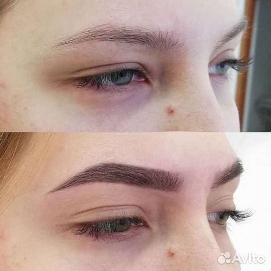 Окрашивание и коррекция бровей