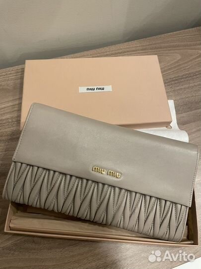 Клатч miu miu сумочка кошелек