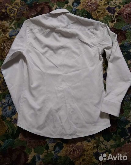 Белые рубашки на мальчика 132-140см