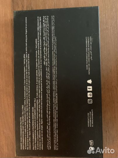 Палетка теней Huda beauty Desert dusk, б/у