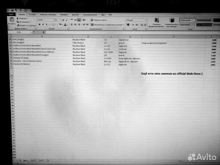 Nightwish продажа коллекции фирменных CD и DVD