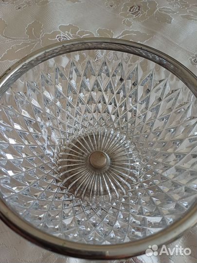 Ваза для фруктов хрусталь СССР