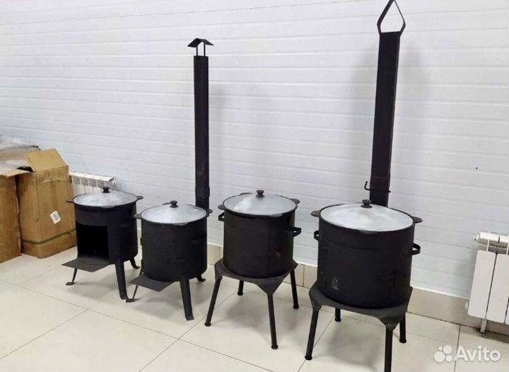 Казан чугунный 6л,8л,10л,12л + печка
