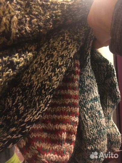 Носки шерстяные вязаные