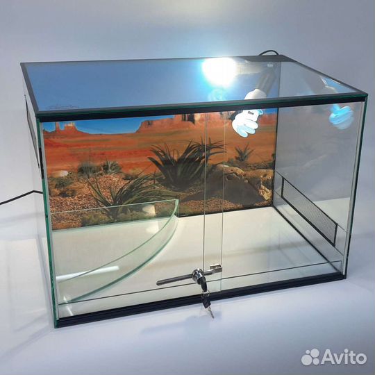 Террариум с вентиляцией для змей, ящериц, эублефар