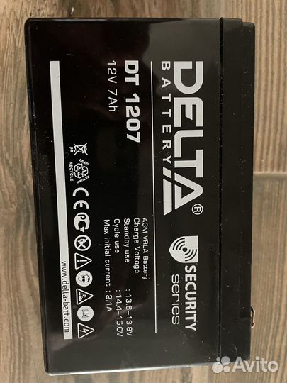 Аккумулятор 12v 4,5 7